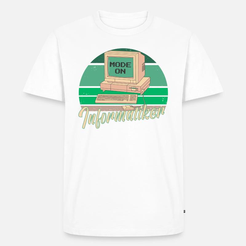 Fachinformatiker Computer Programmierer Vater - Männer Premium Bio T-Shirt - Weiß