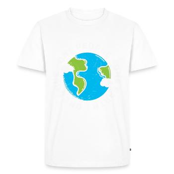 Journée écologique Earth Planet Save Earth - T-shirt Premium bio Homme - blanc - Devant - Nico (187cm)