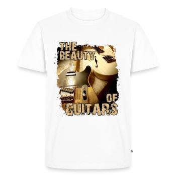 The Beauty Of Guitars - Men's Premium Organic T-Shirt - white - Front - Nico (187cm)
