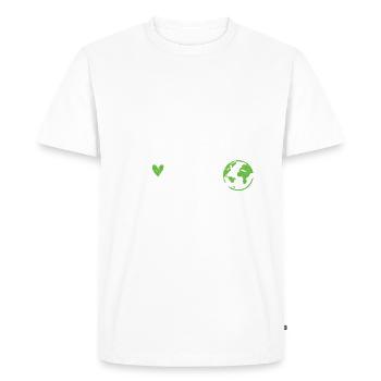 Journée écologique Earth Planet Save Earth - T-shirt Premium bio Homme - blanc - Devant - Nico (187cm)
