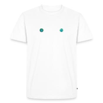 Journée écologique Earth Planet Save Earth - T-shirt Premium bio Homme - blanc - Devant - Nico (187cm)