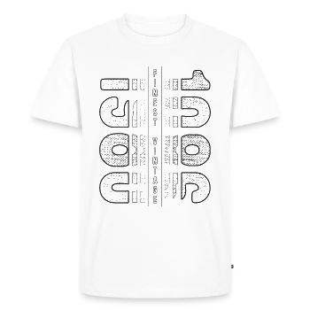 Finest Millésime 1986 Année de naissance 1986 Anniversaire - T-shirt Premium bio Homme - blanc - Devant - Nico (187cm)