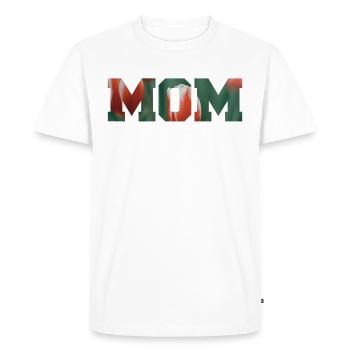 Maman le cœur de notre famille la reine de notre cœur - T-shirt Premium bio Homme - blanc - Devant - Nico (187cm)