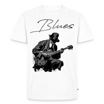 Blues - T-shirt Premium bio Homme - blanc - Devant - Nico (187cm)