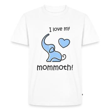 Fans de l’âge de glace de l’éléphant mammouth et futures mamans - T-shirt Premium bio Homme - blanc - Devant - Nico (187cm)