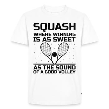 Squash Player Squash Tennis Player Raquetball Spor - Men's Premium Organic T-Shirt - white - Front - Nico (187cm)