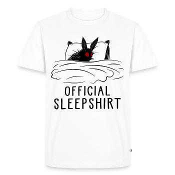 Official Sleepshirt - Men's Premium Organic T-Shirt - white - Front - Nico (187cm)
