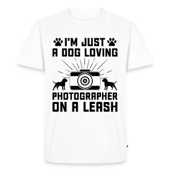 Dog Lover Photography Loves Dog Photographer Dogs - Men's Premium Organic T-Shirt - white - Front - Nico (187cm)