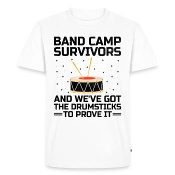 Drum Corps Marching Band Drum Corp Music Percussio - Men's Premium Organic T-Shirt - white - Front - Nico (187cm)