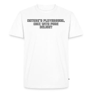 Randonnée - Terrain de jeu de la nature, randonnée avec des - T-shirt Premium bio Homme - blanc - Devant - Nico (187cm)