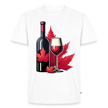 Vin - T-shirt Premium bio Homme - blanc - Devant - Nico (187cm)