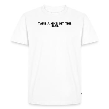 Randonnée - Faites une randonnée, partez sur les sentiers - T-shirt Premium bio Homme - blanc - Devant - Nico (187cm)