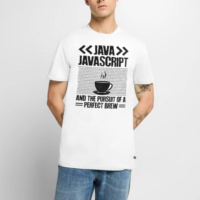 Café Codage Programmeur Codeur Développeur Nerd Coff T-shirt Premium bio Homme