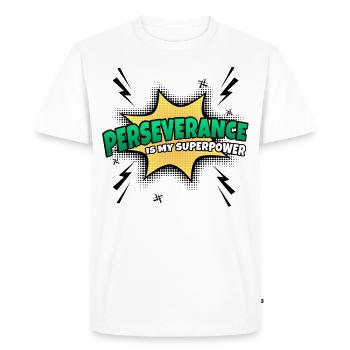 Endurance is my superpower trait - Men's Premium Organic T-Shirt - white - Front - Nico (187cm)