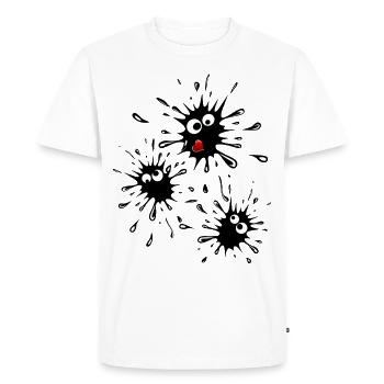 Blob's Family - Men's Premium Organic T-Shirt - white - Front - Nico (187cm)