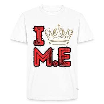 Aimez-moi Amour de soi Confiance en soi Force Couronne - T-shirt Premium bio Homme - blanc - Devant - Nico (187cm)