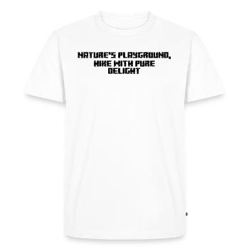 Randonnée - Terrain de jeu de la nature, randonnée avec des - T-shirt Premium bio Homme - blanc - Devant - Nico (187cm)