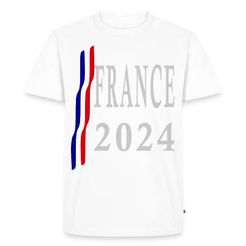 France 2024 - new design - Men's Premium Organic T-Shirt - white - Front - Nico (187cm)