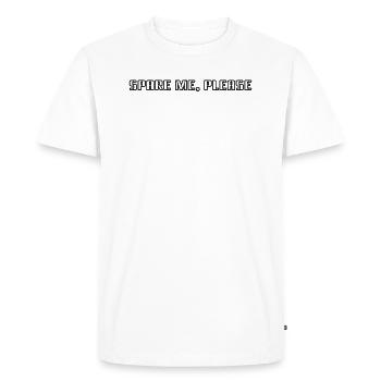 Bowling - Spare me, please - Men's Premium Organic T-Shirt - white - Front - Nico (187cm)