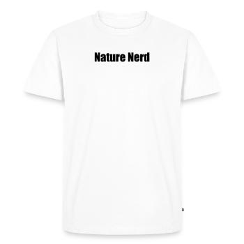 Randonnée - Nature Nerd - T-shirt Premium bio Homme - blanc - Devant - Nico (187cm)