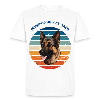 Harceleur personnel - T-shirt Premium bio Homme - blanc - Devant - Nico (187cm)