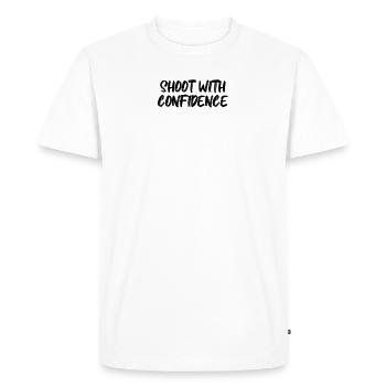 Billard - Tirez en toute confiance - T-shirt Premium bio Homme - blanc - Devant - Nico (187cm)