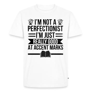 Foreign Language Teacher School Languages Teachers - Men's Premium Organic T-Shirt - white - Front - Nico (187cm)