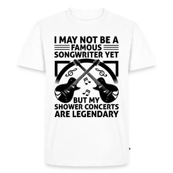 Musician Songwriter Singer Musician Music Music Pr - Men's Premium Organic T-Shirt - white - Front - Nico (187cm)