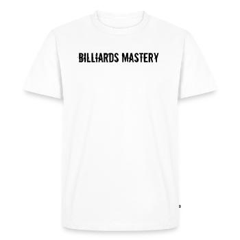 Billard - Billiards Mastery - Men's Premium Organic T-Shirt - white - Front - Nico (187cm)