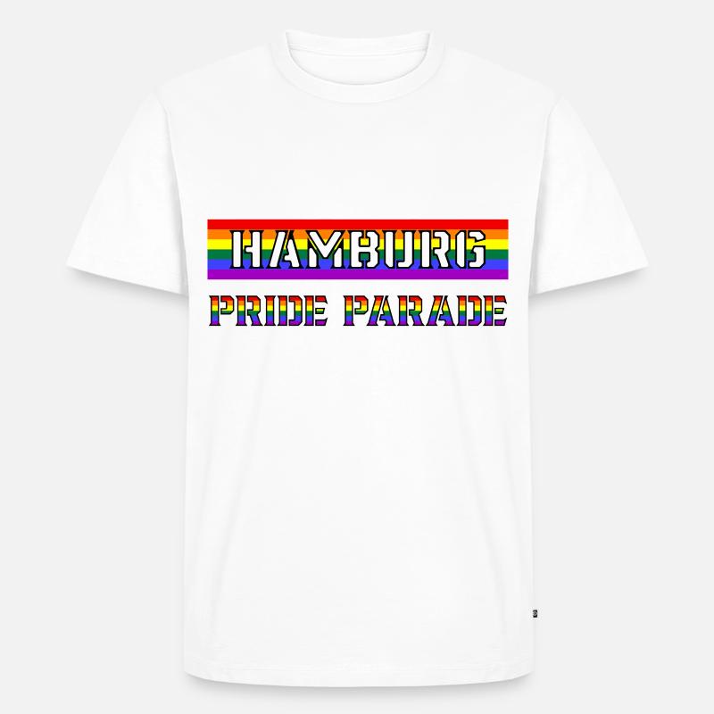Pride Parade Hamburg - Männer Premium Bio T-Shirt - Weiß