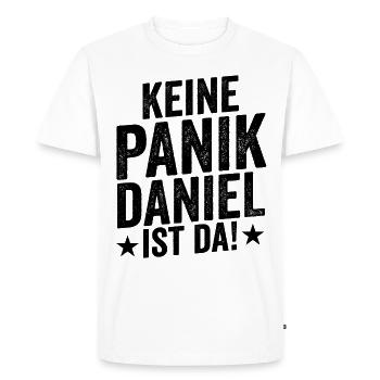 First name Daniel - Men's Premium Organic T-Shirt - white - Front - Nico (187cm)