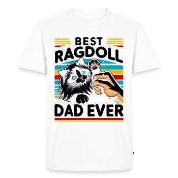 Meilleur papa Ragdolls de tous les temps Ragdolls Owner Cat Lover - T-shirt Premium bio Homme - blanc - Devant - Nico (187cm)