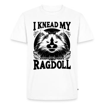 I Knead My Ragdoll Ragdolls Cat Lover - Men's Premium Organic T-Shirt - white - Front - Nico (187cm)