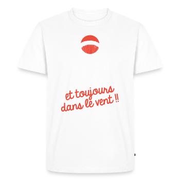 idée cadeau anniversaire amateurs de parapente - T-shirt Premium bio Homme - blanc - Devant - Nico (187cm)