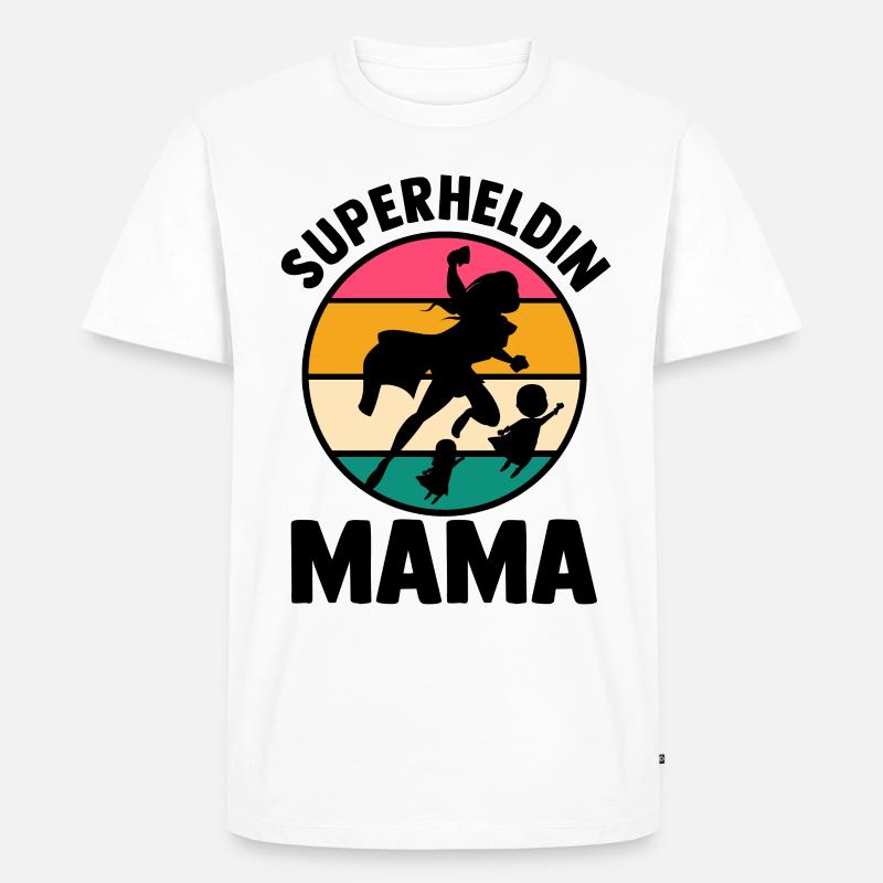 Mutter Superheldin Mama - Männer Premium Bio T-Shirt - undefined