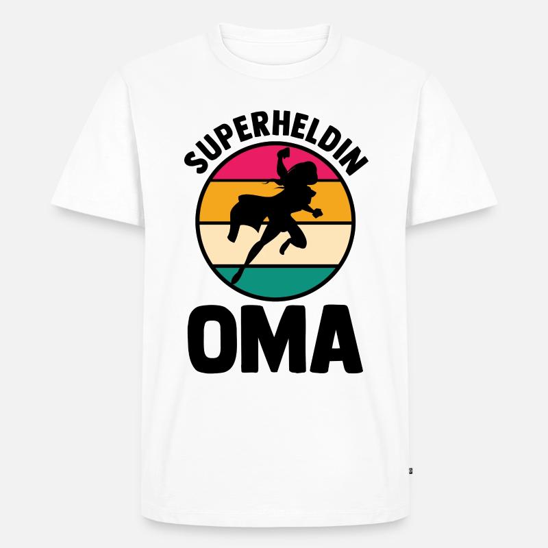 Großmutter Oma - Männer Premium Bio T-Shirt - Weiß