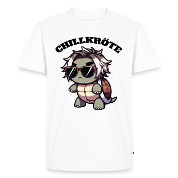 Chill Toad Turtle - Men's Premium Organic T-Shirt - white - Front - Nico (187cm)