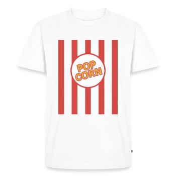 Popcorn Carnival Costume Men Women Kids - Men's Premium Organic T-Shirt - white - Front - Nico (187cm)