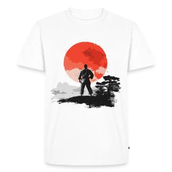Judoka Judo Japan Sun Retro - Men's Premium Organic T-Shirt - white - Front - Nico (187cm)