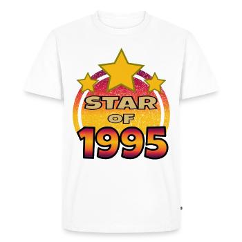 1995 Birthday Retro Vintage Gift - Men's Premium Organic T-Shirt - white - Front - Nico (187cm)