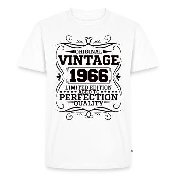 Vintage 1966 Édition Limitée Originale - T-shirt Premium bio Homme - blanc - Devant - Nico (187cm)