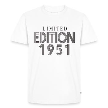 Édition limitée 1951 - T-shirt Premium bio Homme - blanc - Devant - Nico (187cm)