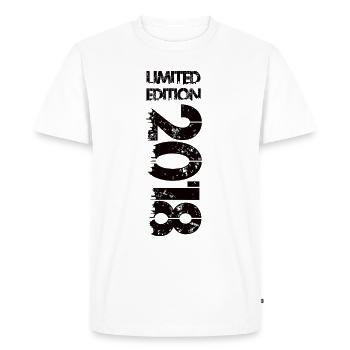 Limited Edition 2018 - Men's Premium Organic T-Shirt - white - Front - Nico (187cm)