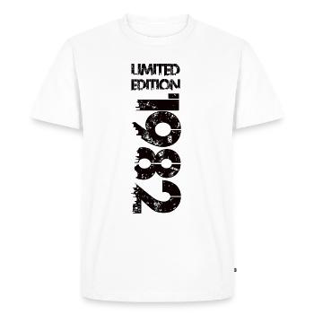 Limited Edition 1982 - Men's Premium Organic T-Shirt - white - Front - Nico (187cm)