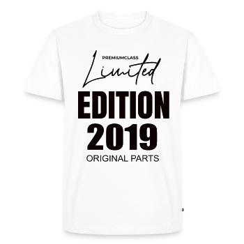 Édition limitée 2019 - T-shirt Premium bio Homme - blanc - Devant - Nico (187cm)