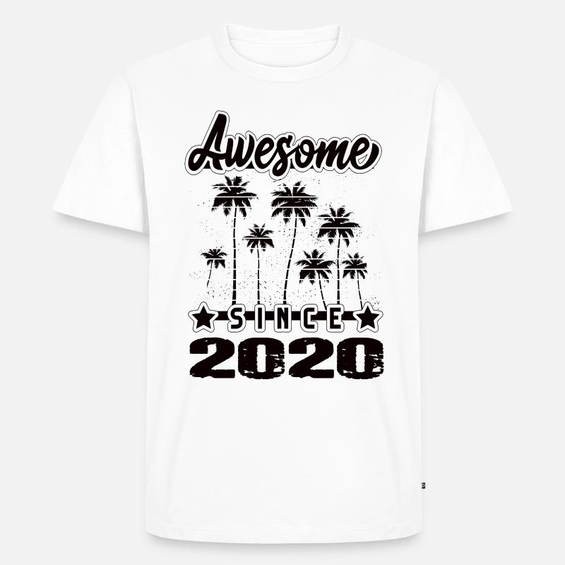 Awesome Since 2020 - Männer Premium Bio T-Shirt - Weiß