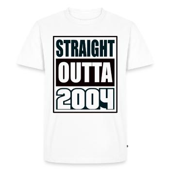 Tout droit sorti de 2004 Anniversaire 2004 Né en 2004 - T-shirt Premium bio Homme - blanc - Devant - Nico (187cm)