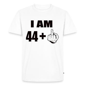 45th birthday - Men's Premium Organic T-Shirt - white - Front - Nico (187cm)