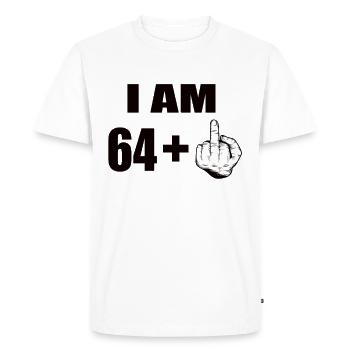 65e anniversaire - T-shirt Premium bio Homme - blanc - Devant - Nico (187cm)