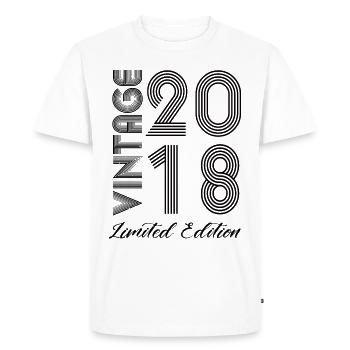 Vintage 2018 Vintage Birthday Retro Vintage - Men's Premium Organic T-Shirt - white - Front - Nico (187cm)